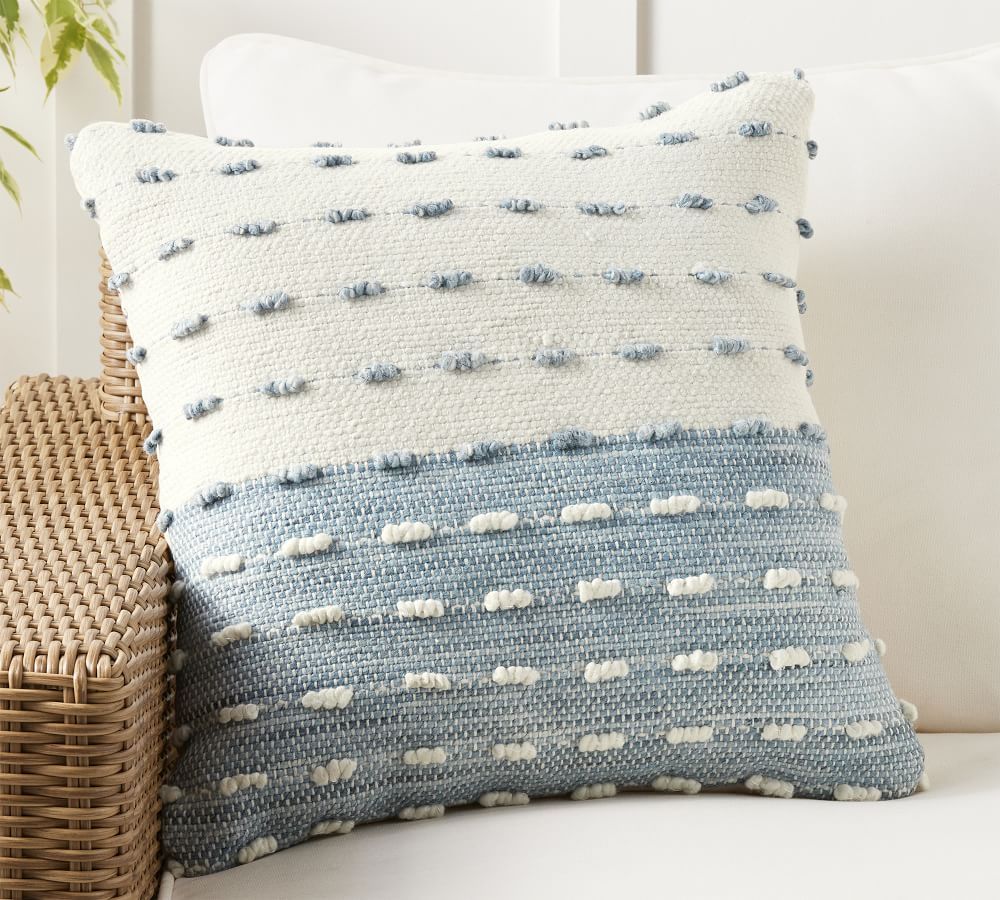 Amarissa Textured Indoor/Outdoor Pillow | Pottery Barn (US)