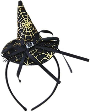 WINZIK Children Halloween Headwear Mini Pointy Witch Hat Cute Hair Hoop Hairband Accessories Cosp... | Amazon (US)