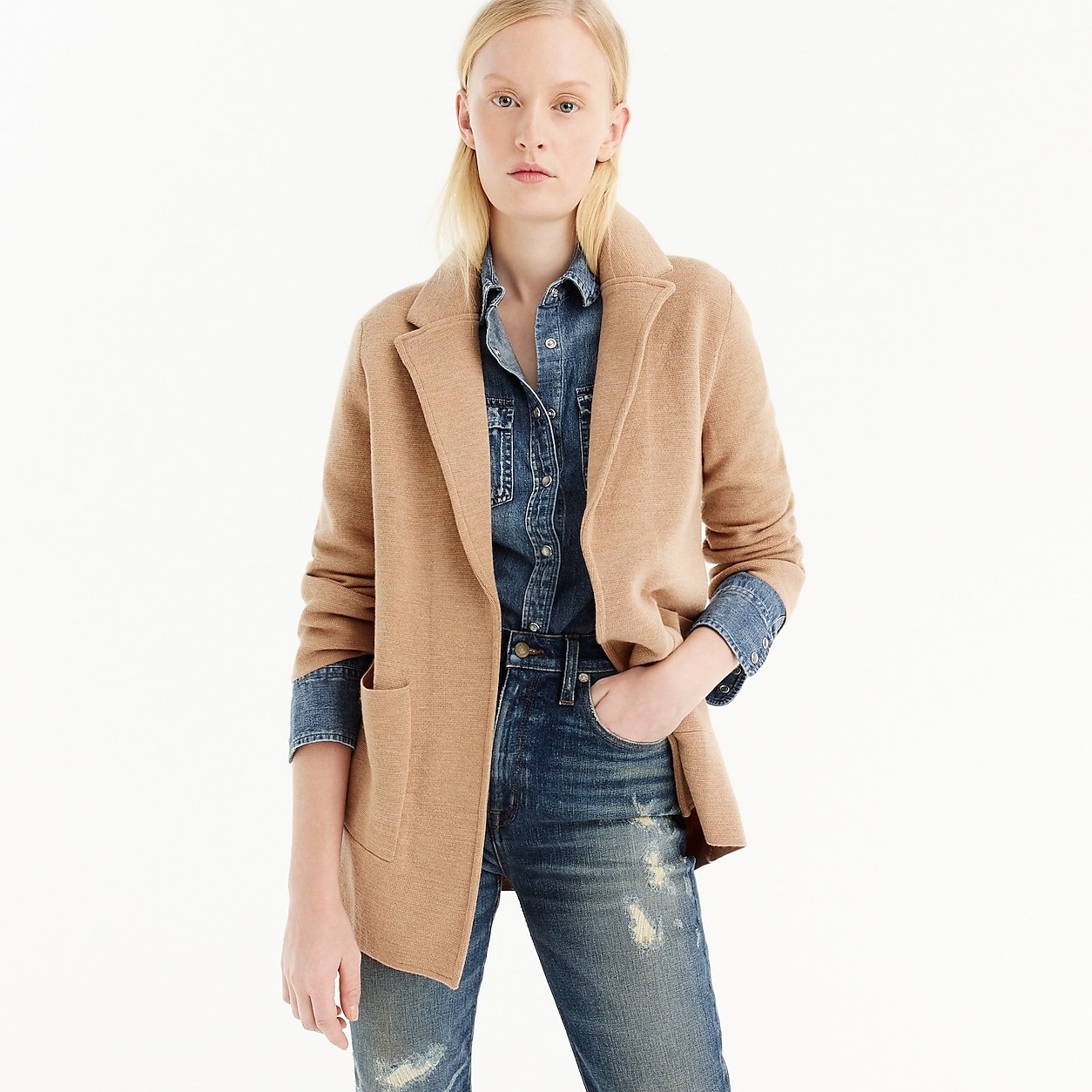 Open-front sweater-blazer | J. Crew US