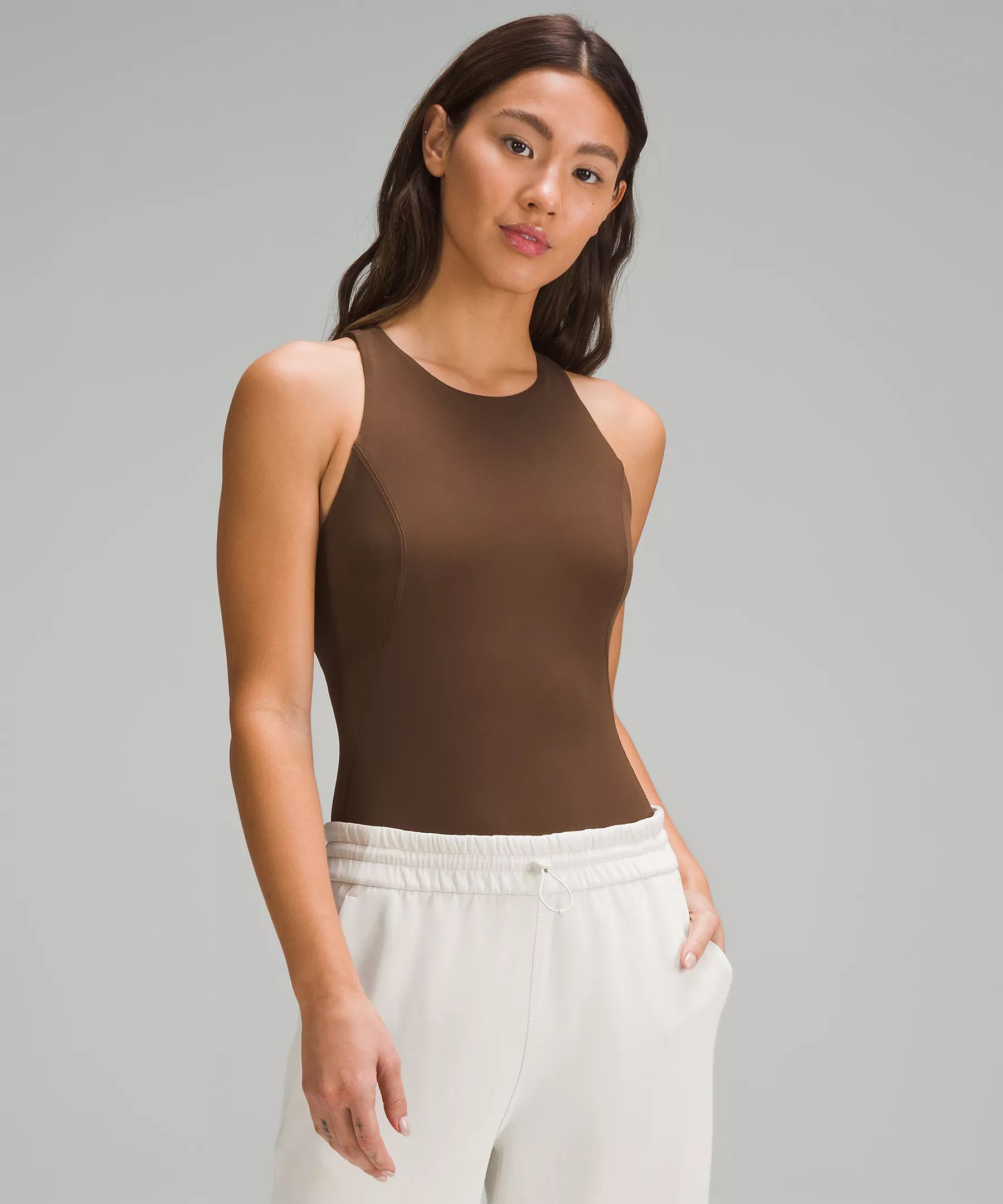 High-Neck Tight-Fit Shelf Bodysuit *Online Only | Women's Dresses | lululemon | Lululemon (US)