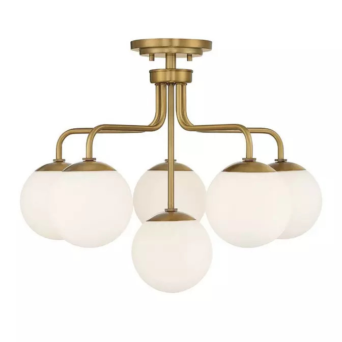 Asymmetrical Lola Semi-Flush Ceiling Light | Shades of Light