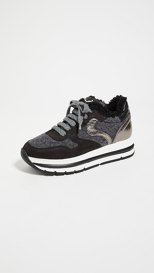 Voile Blanche Maran Shearling Platform Sneakers | SHOPBOP | Shopbop