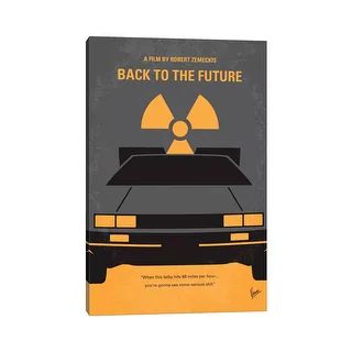 iCanvas "Back To The Future Minimal Movie Poster" by Chungkong Canvas Print - 18x12x1.5 | Bed Bath & Beyond