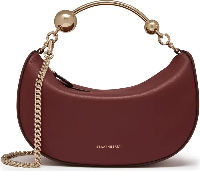 Strathberry Mini Crescent Moon Leather Shoulder Bag | Nordstrom | Nordstrom