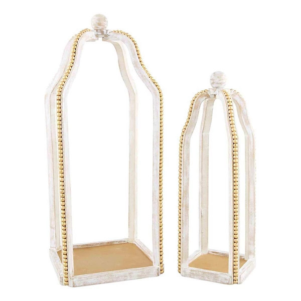 Mud Pie Gold Bead Lantern Set | Scheels