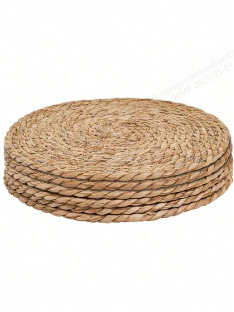 1/4/6pcs Hand Woven Placemat, Japanese Garden Tea Cup Heat Insulation Mat, Table And Tea Table St... | SHEIN