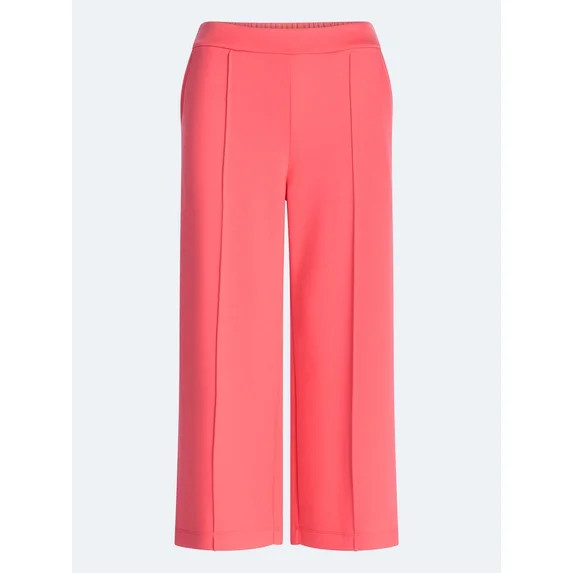 Scoop Women's and Women's Plus Scubaknit Cropped Seamed Pants, 24'' Inseam, Sizes XS-4X | Walmart (US)
