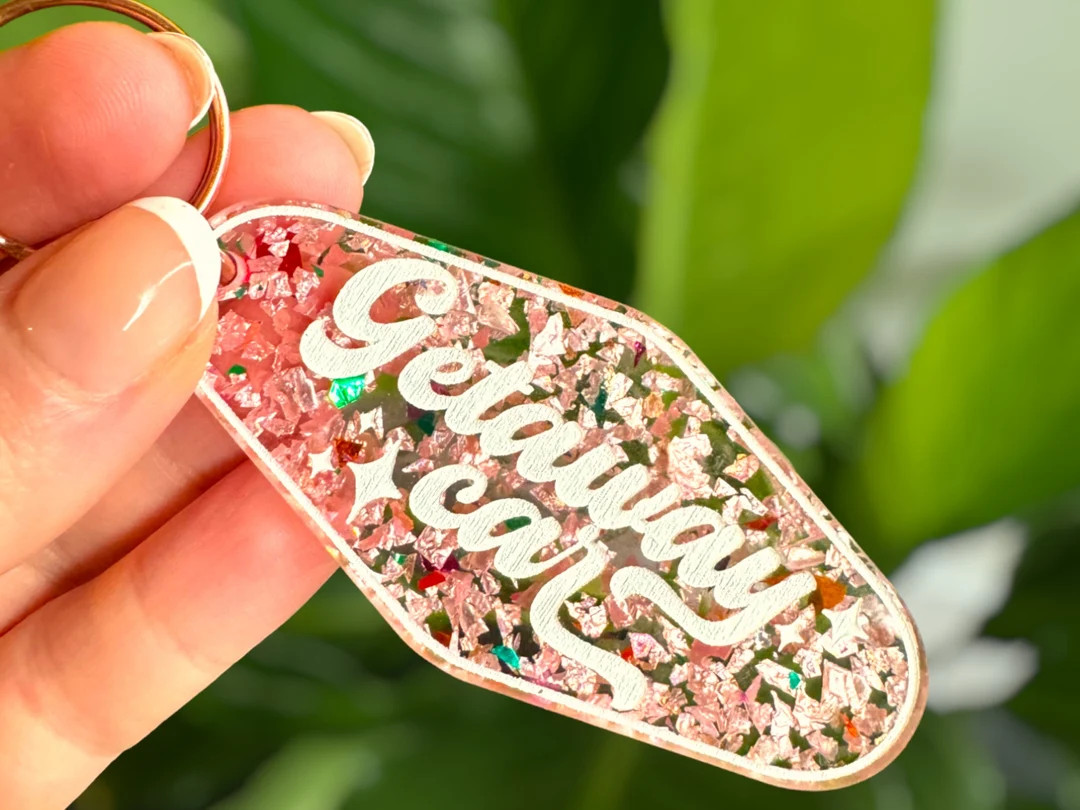 Getaway Car Keychain I Acrylic Keychain I Glitter Keychain I Motel Keychain I Swift Keychain I Er... | Etsy (US)