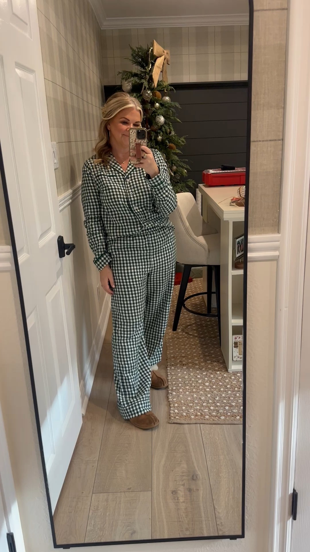 Loving my new pajamas! Cute, cozy & pockets! Wearing a M. They come in green & a red wine color❤️🤍

#LTKHoliday #LTKSeasonal #LTKOver40