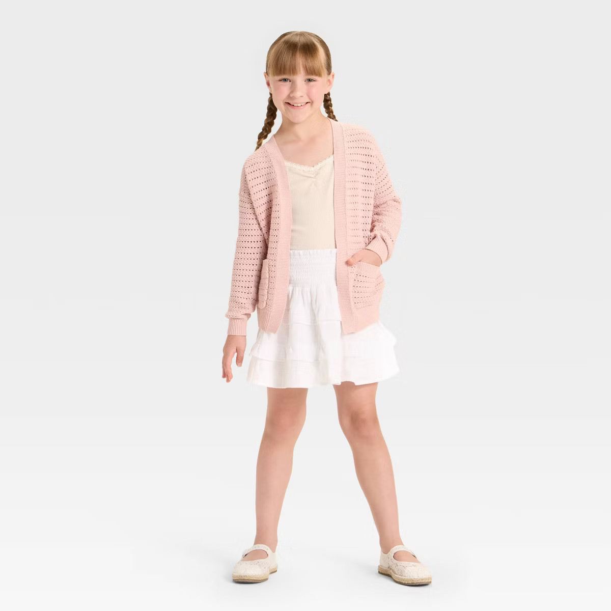 Girls' Pointelle Cardigan - Cat & Jack™ | Target