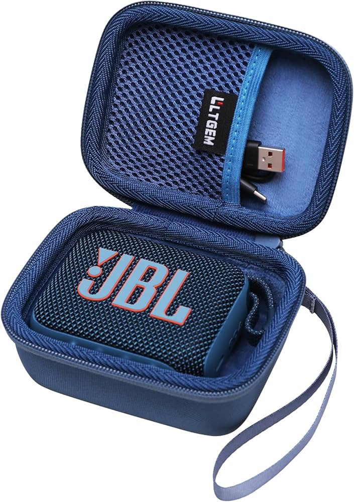 LTGEM Case Compatible with JBL Go 4 / Go 3 / GO 5 Ultra-Portable Waterproof Speaker, Black | Amazon (US)