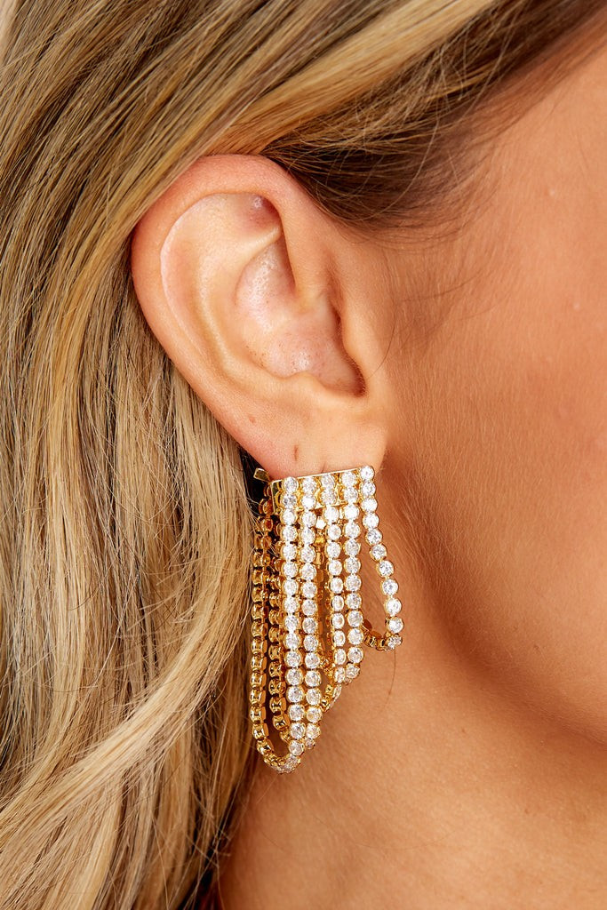 Sade Gold Earrings | Red Dress 