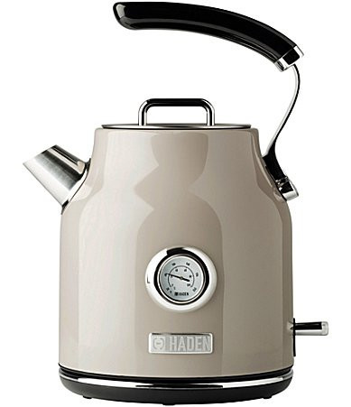Haden Dorset 1.7 Liter Stainless Steel Electric Tea Kettle - Putty/Chrome | Dillard's