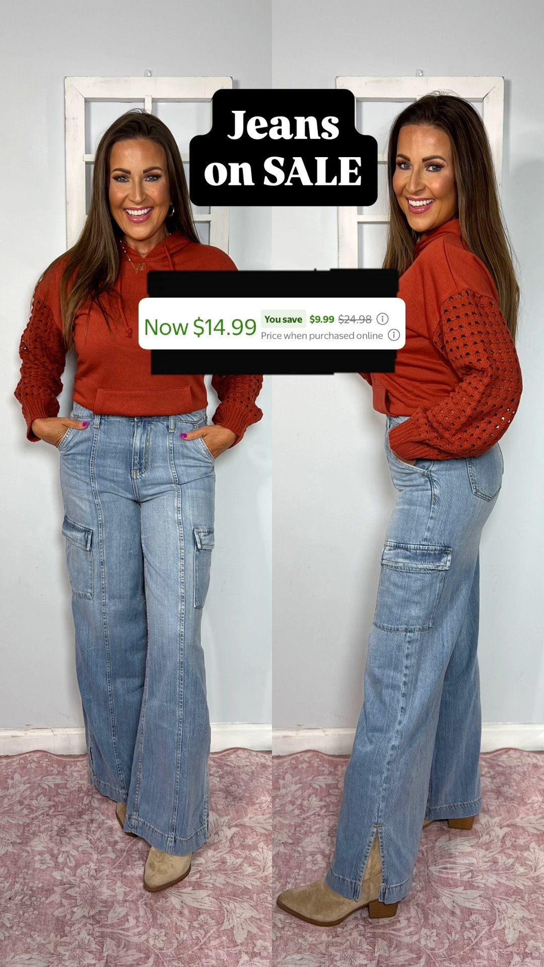 These jeans are incredibly soft and comfy on. They’re not structured like typical denim. I also love the split them at the ankle. 

Hoodie: S
Jeans: 4 (I should have stuck with my usual 6)

Walmart deals, Walmart clearance, Walmart finds, Walmart fashion, Walmart style, Walmart Black Friday deals, fall outfit, fall fashion, fall style, casual outfit 

#LTKSaleAlert #LTKootd #LTKFindsUnder50