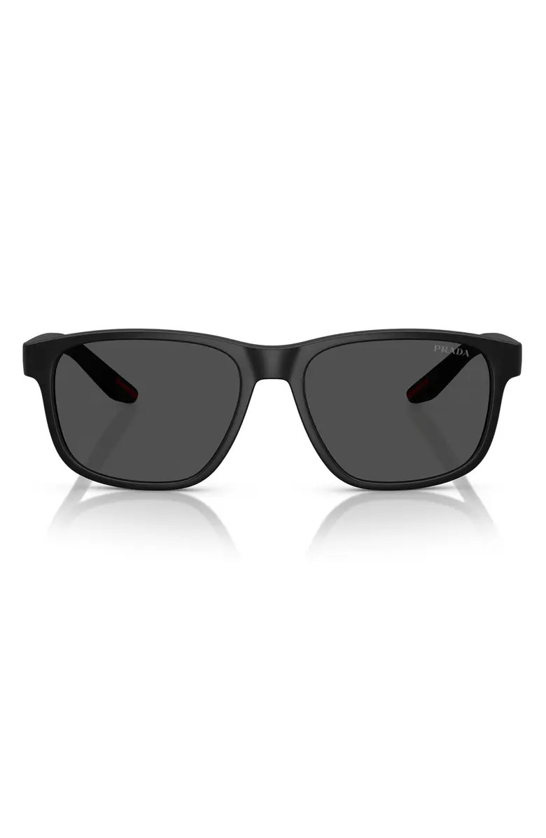 Prada Linea Rossa 56mm Pillow Sunglasses | Nordstrom | Nordstrom