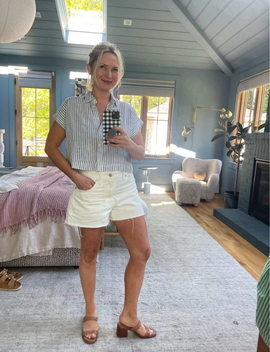 Always a fan of a white short and linen top combo. 10/10 summer outfit (it’s very comfy)!!

#LTKSeasonal #LTKunder50 #LTKstyletip