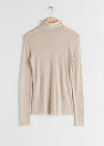 Fitted Cashmere Turtleneck Top | & Other Stories (EU + UK)