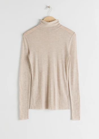 Fitted Cashmere Turtleneck Top | & Other Stories (EU + UK)
