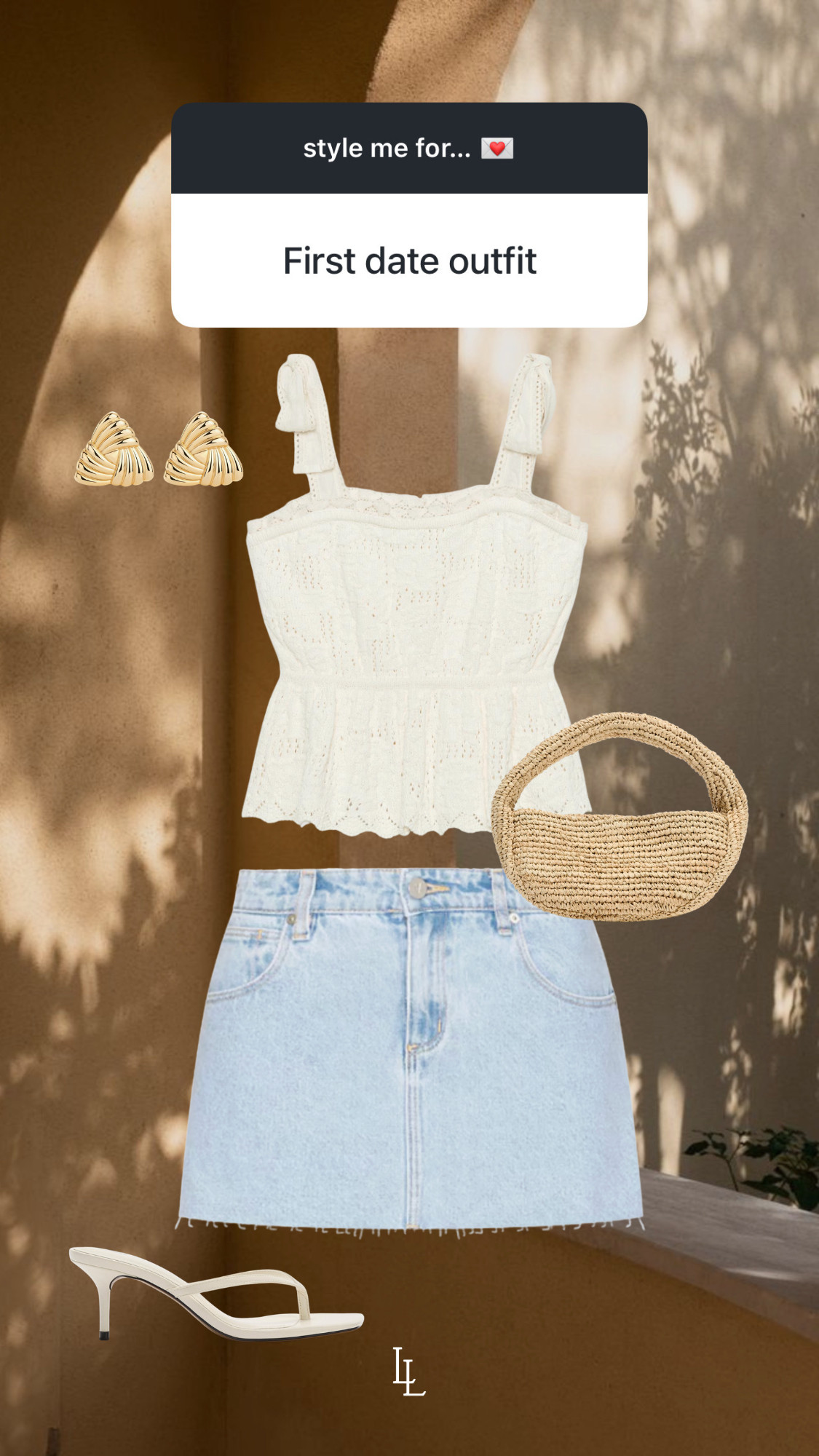 style inspo for a first date outfit! 
Zara top, revolve skirt 

 #LTKgrwm #LTKootd