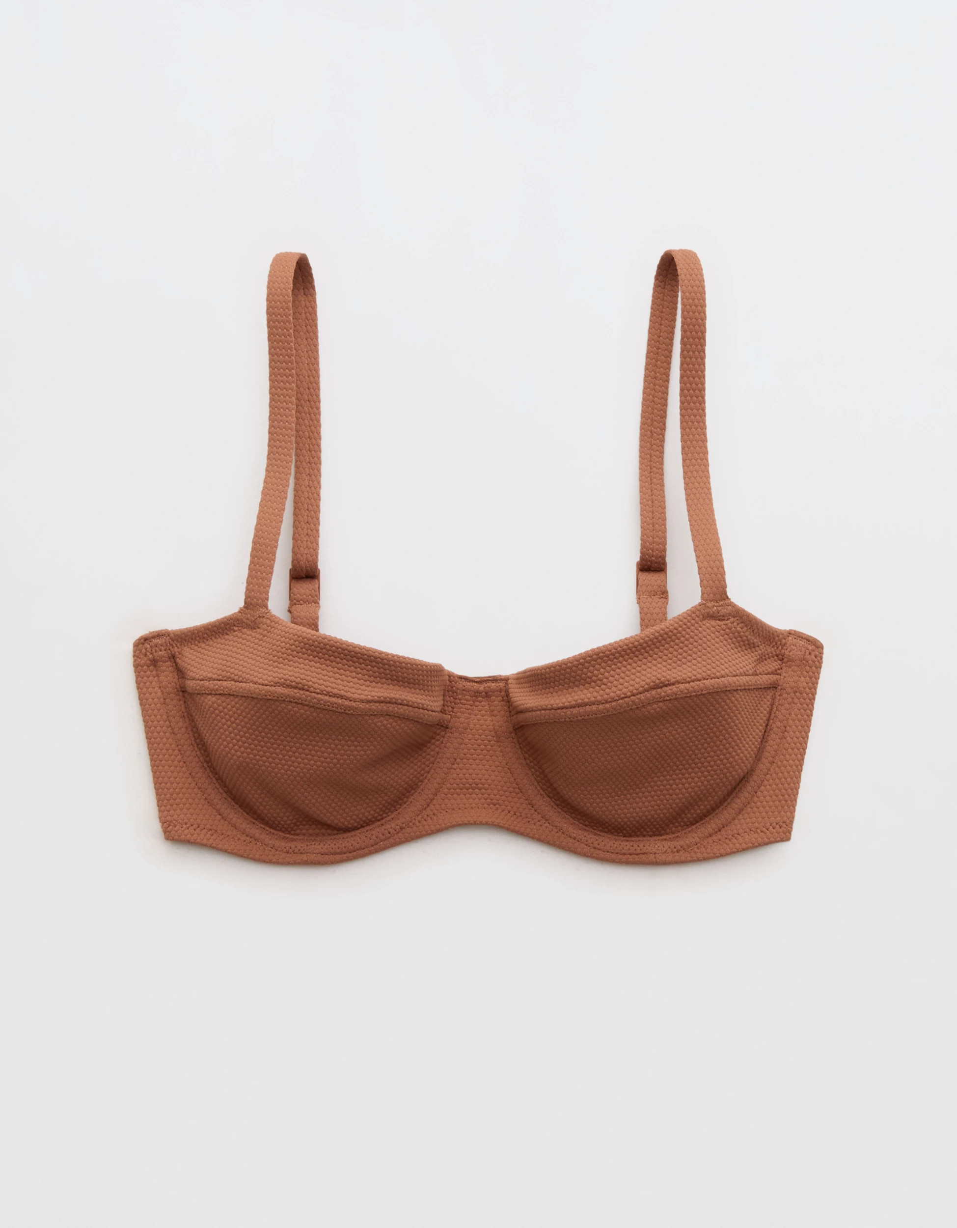 Aerie Pique Unlined Underwire Bikini Top | Aerie