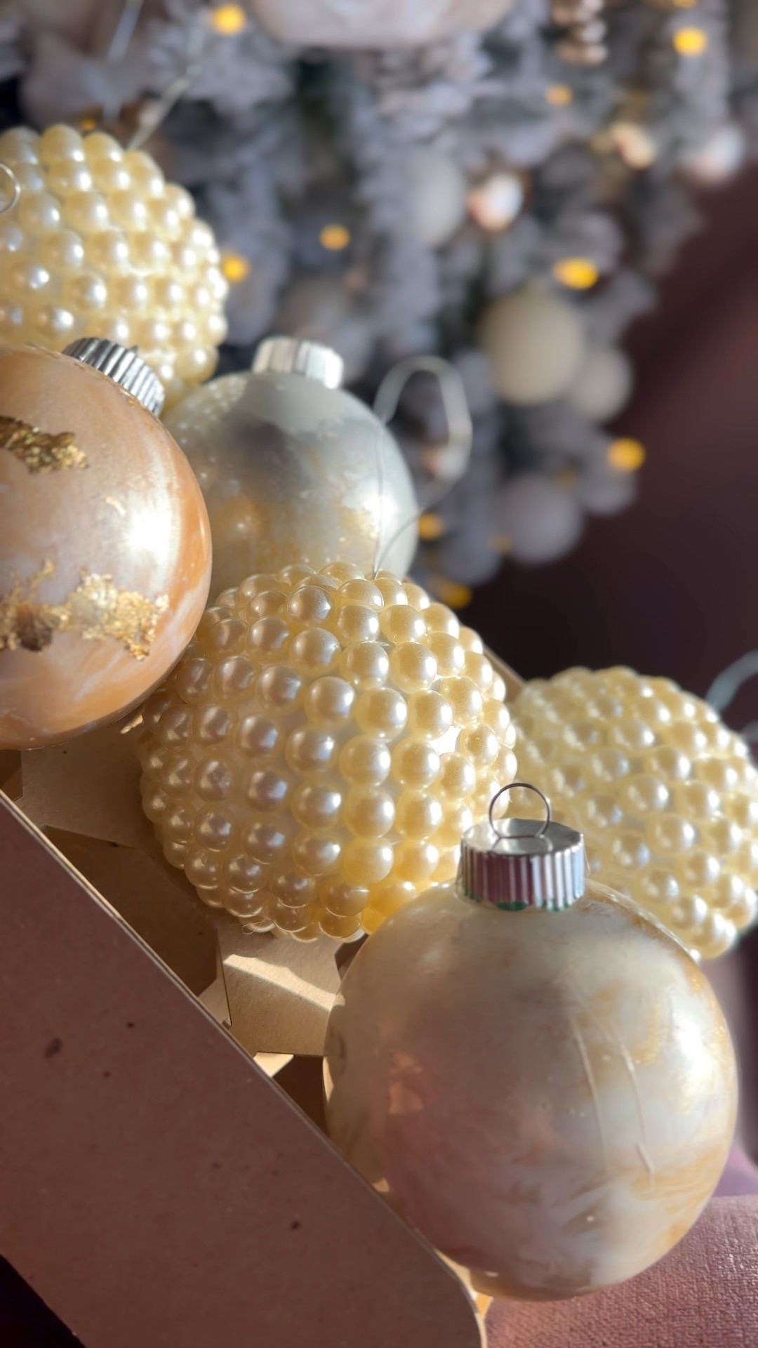 The neutral but never boring color palette for my Christmas tree. Featuring luminous pearls, silver, shimmering gold leaf and vintage white. Twin with me for your tree this year and purchase these ornaments from Etsy. ✨

#LTKSeasonal #LTKHome #LTKHoliday