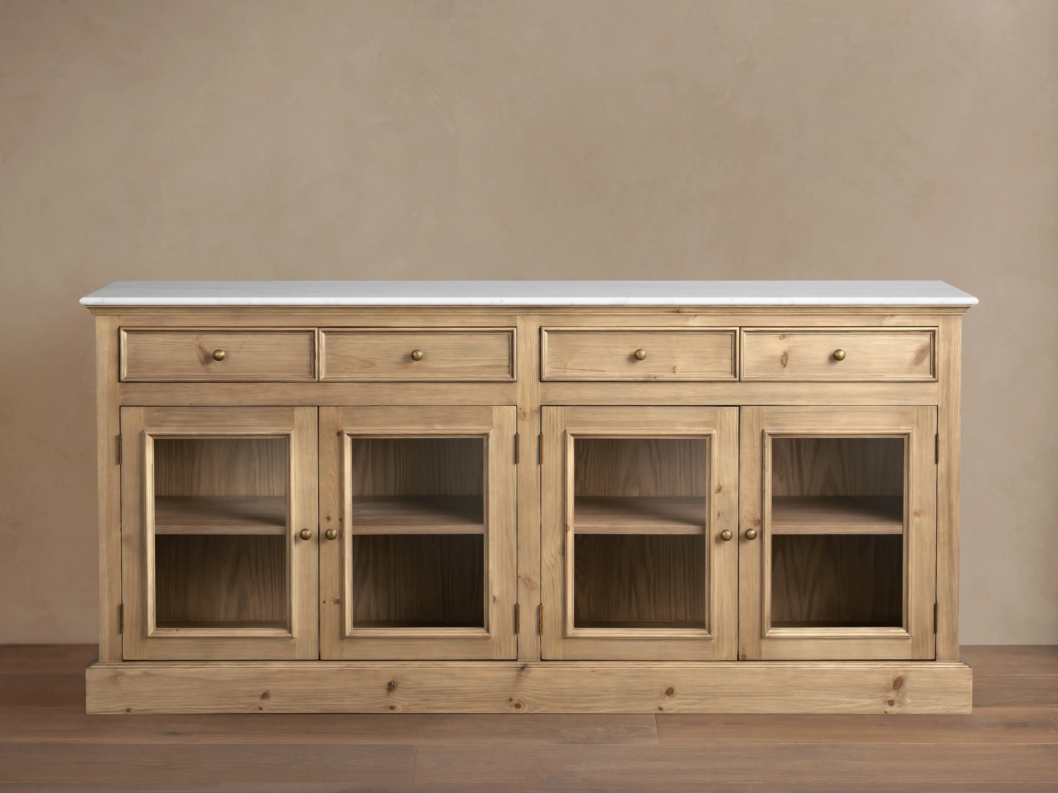 Kensington Glass Buffet in Honey | Arhaus