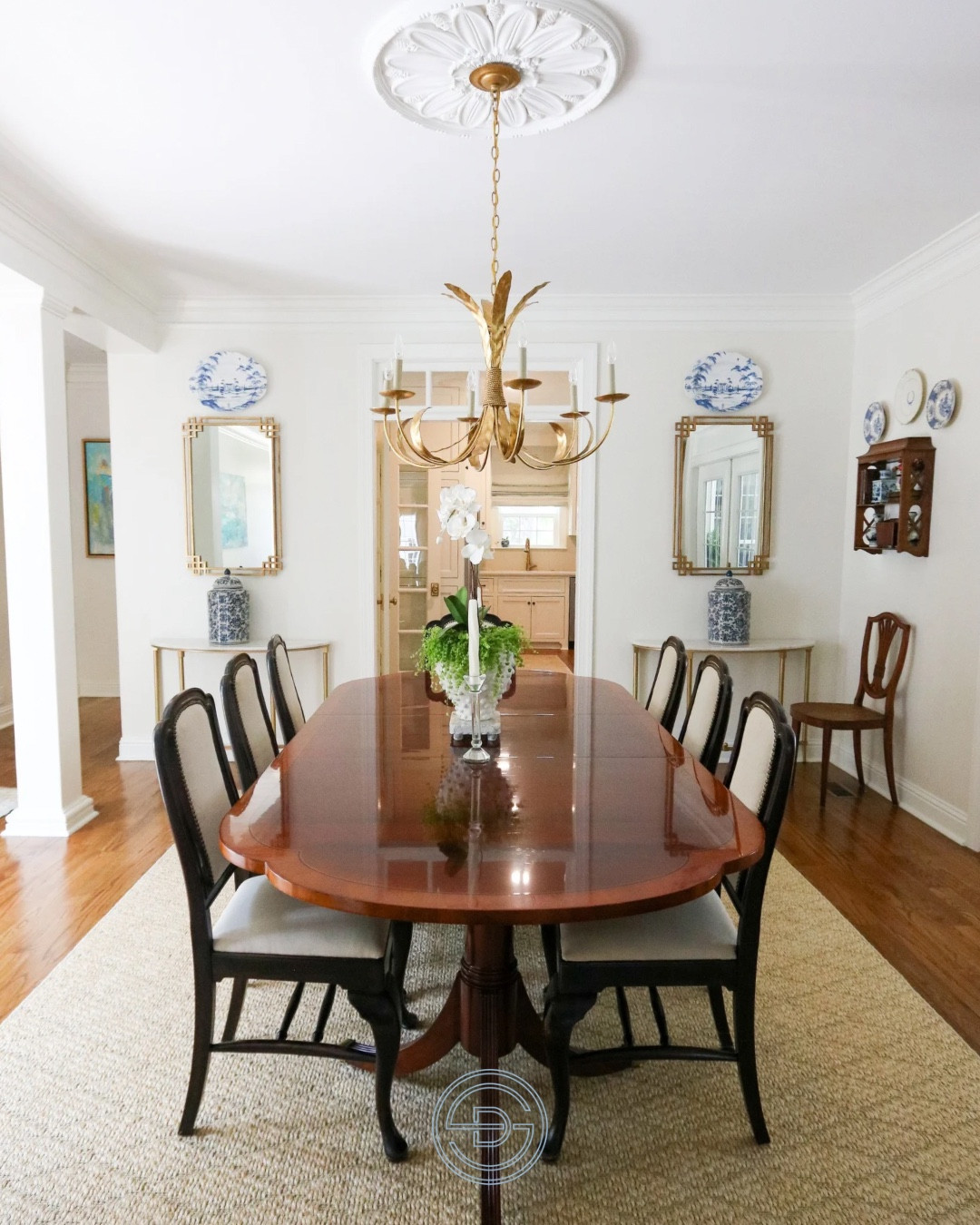 Classic, collected, and full of Southern charm. ✨ This traditional Southern dining room blends heirloom style with fresh grandmillennial details—blue and white chinoiserie, warm wood tones, and timeless brass lighting. It’s the kind of space that feels both elegant and welcoming, perfect for long dinners, holiday gatherings, and everyday moments around the table.

Traditional dining room | timeless dining room | Grandmillennial dining room 

#LTKHome