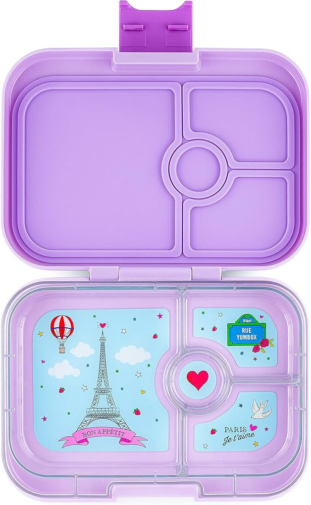 Yumbox Leakproof Bento Box Panino: 4-Compartment Kids & Adults Bento; Perfect for Sandwich Packed... | Amazon (US)