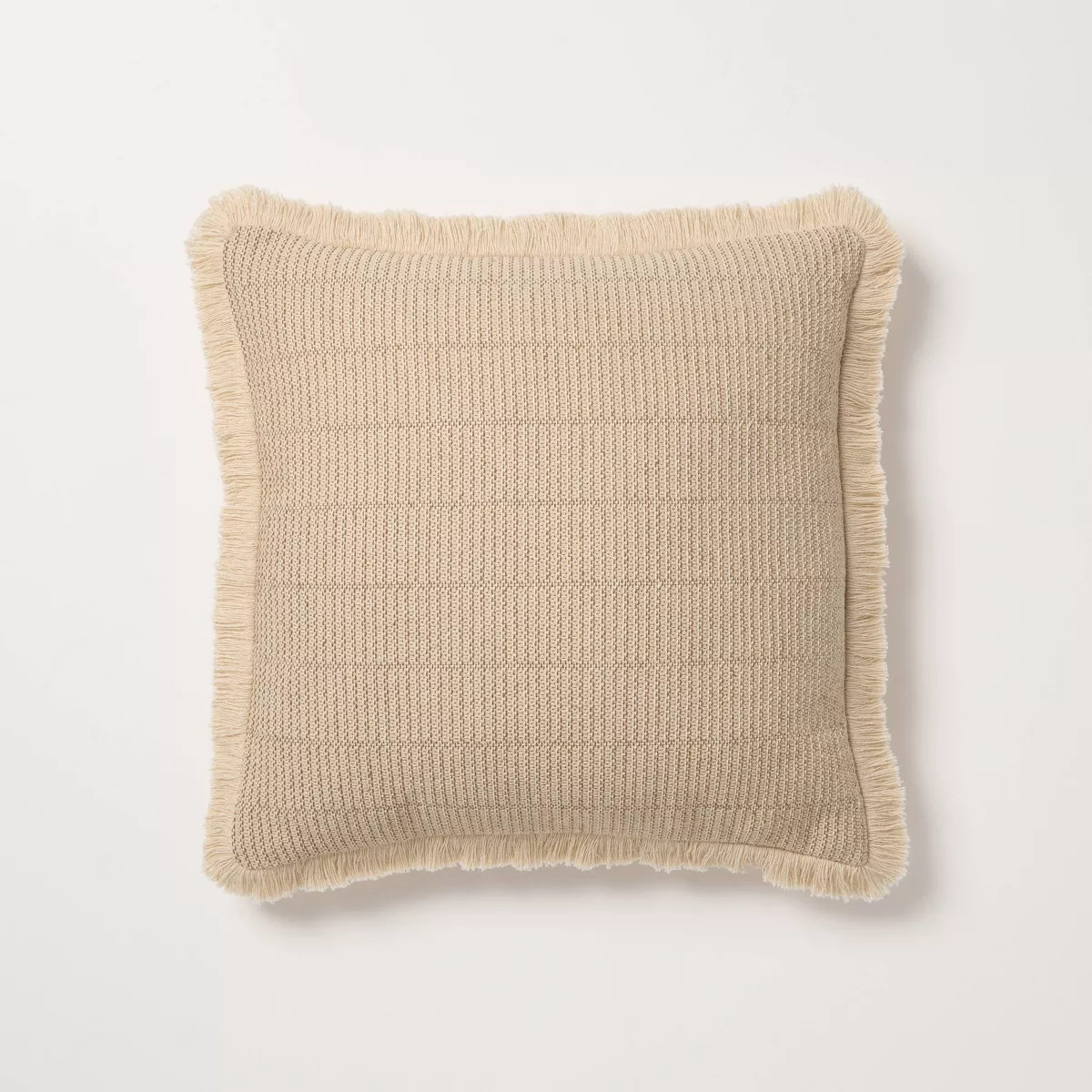 18"x18" Textured Woven Square Toss Pillow - Hearth & Hand™ with Magnolia | Target
