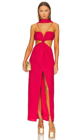 Cody Gown in Amanita Luxe Twill | Revolve Clothing (Global)