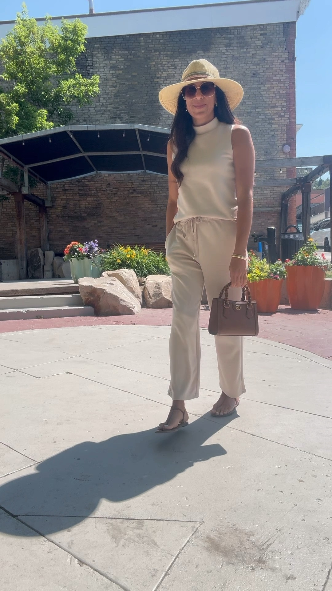 Casual set for a day in Park City - massage and shopping! Love this set for a casual and chic look. Added gold accessories and a hat for a little more fashion  

#LTKFindsUnder50 #LTKActive #LTKStyleTip
