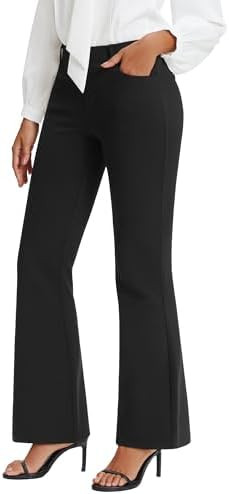 Stelle Women's 30" Bootcut Dress Pants Business Casual with Pockets Stretchy High Waisted Office ... | Amazon (US)
