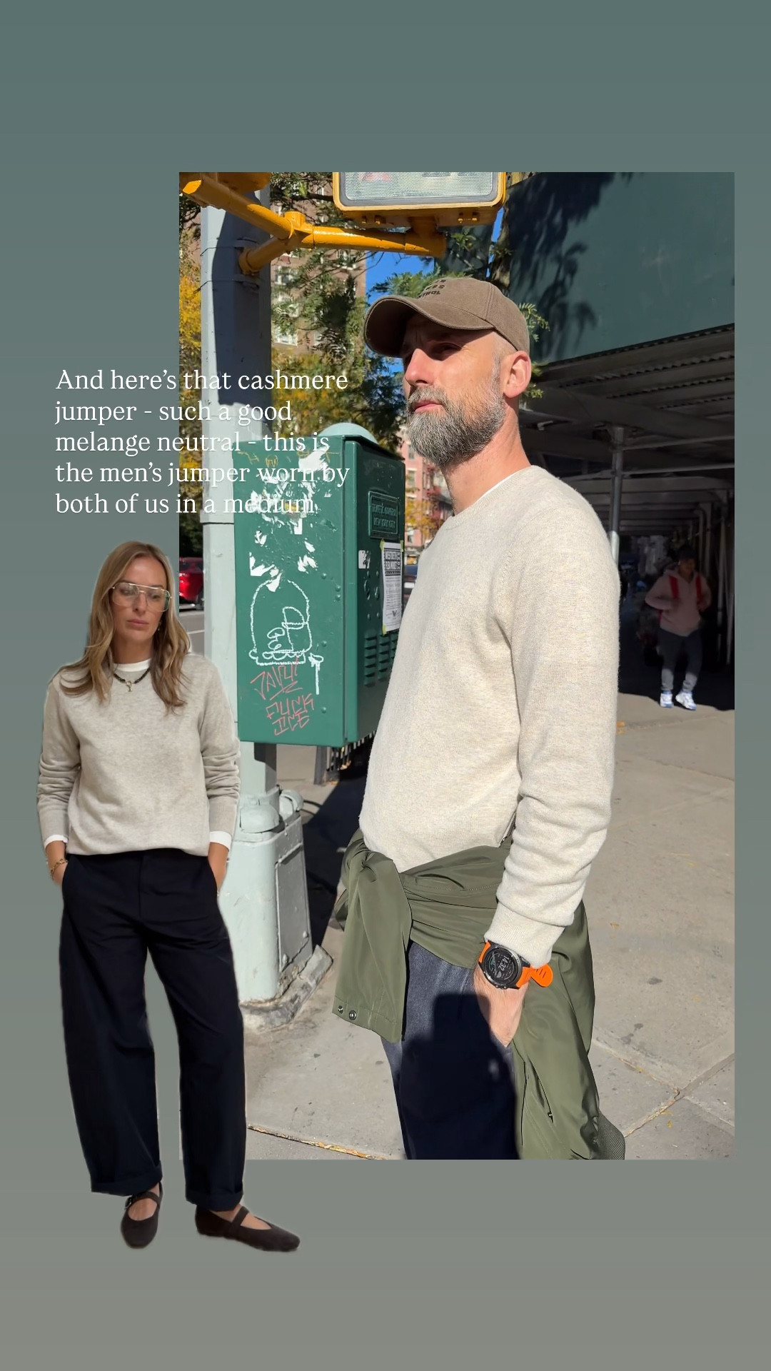 Great quality 100% cashmere jumper 
Unisex 
This colour way is from the men’s section - I’m wearing a U.K. medium (I take a U.K. 14) and my partner is wearing medium ( he wears a M-large usually - chest size 40) 

It’s hard to find this shade in cashmere and it’s a game changer in layering potential - like a more vanilla /dove grey melange. 


#LTKtravel #LTKmens #LTKwinter