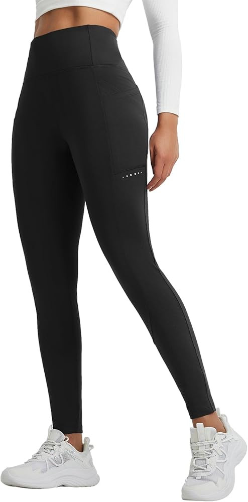baleaf Women's Fleece Lined Leggings Thermal Winter Warm Pants High Waisted Cold Weather Tights w... | Amazon (US)