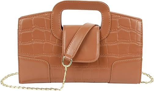 ZLMBAGUS Women Vintage Flap Tote Top Handle Satchel Handbags PU Leather Clutch Purse Shoulder Bag | Amazon (US)