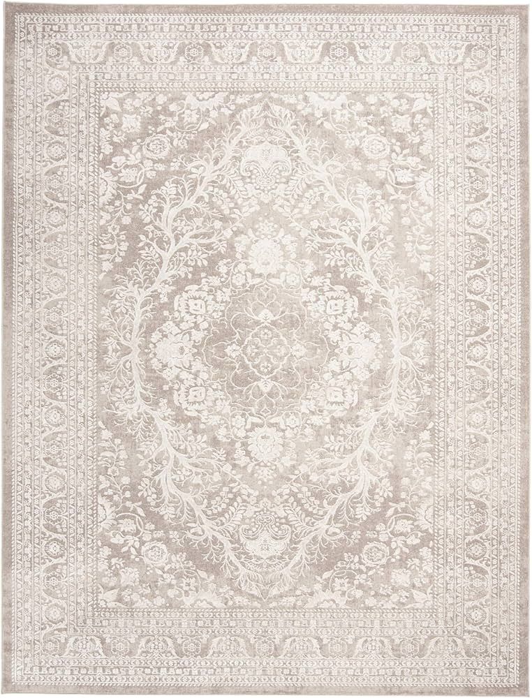SAFAVIEH Reflection Collection 8' x 10' Beige/Cream RFT668A Vintage Distressed Area Rug | Amazon (US)