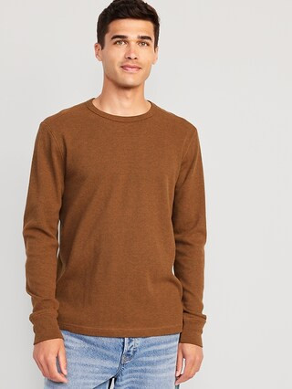 Long-Sleeve Built-In Flex Waffle-Knit T-Shirt for Men | Old Navy (US)