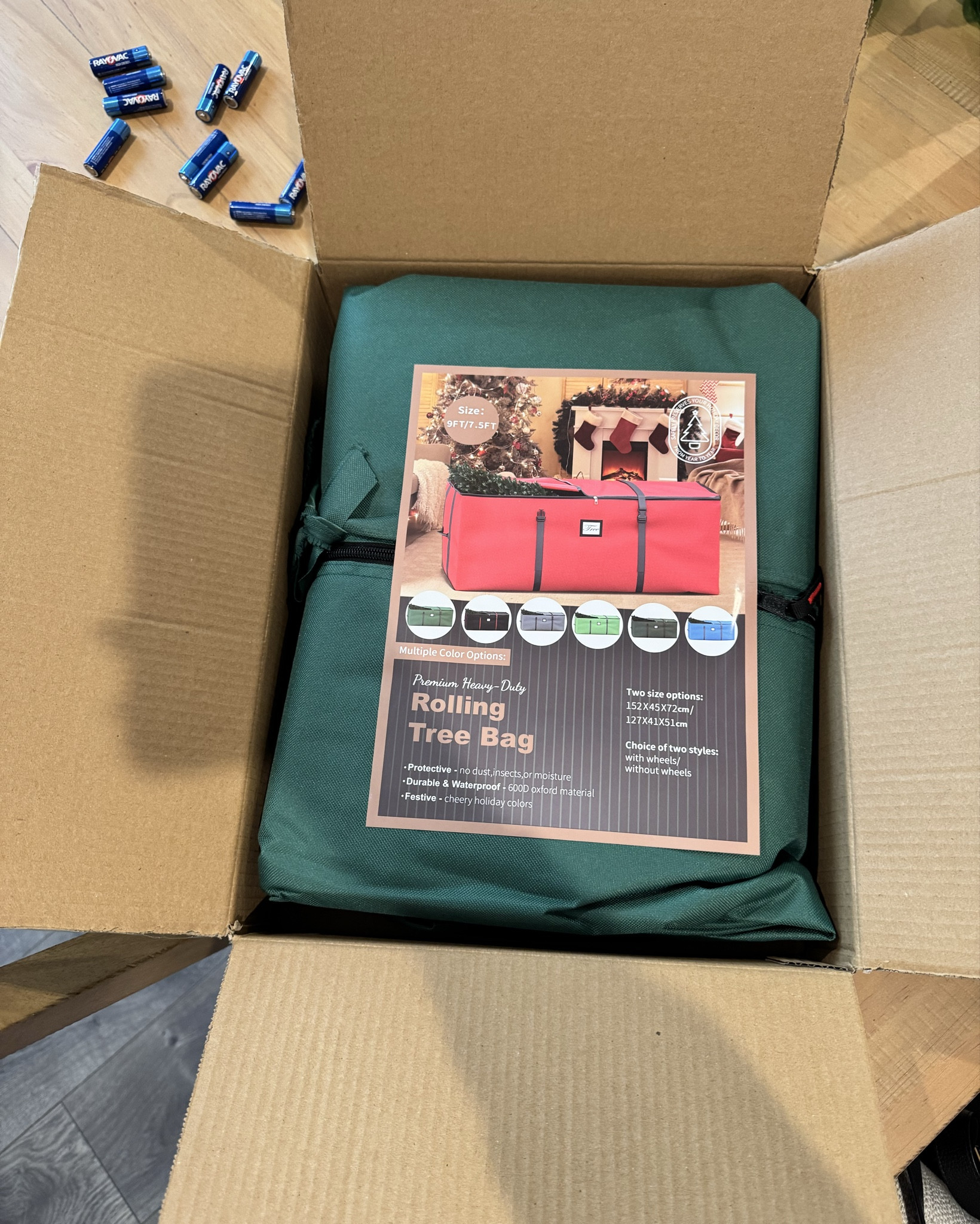 I didn’t think it was going to work but this tree storage bag with wheels is heavy duty and fit my massive Yorkshire fir tree after some sweat. My tree is 7.5 and very wide. This bag will fit a 7.5/9 foot tree  

#LTKHome #LTKHoliday