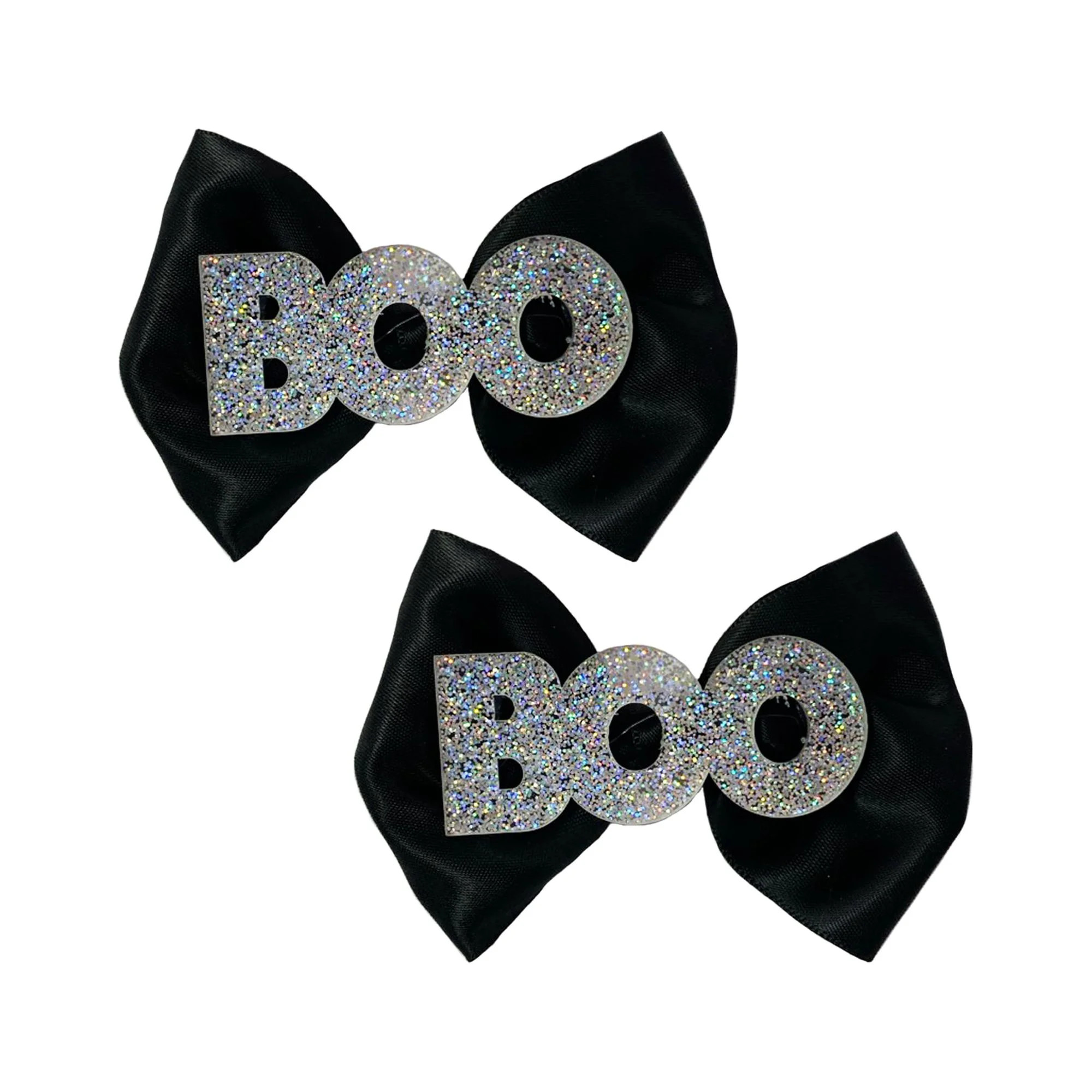 Halloween Adult/Women Boo Hair Bows Accessory, 2-Pack, Way to Celebrate | Walmart (US)
