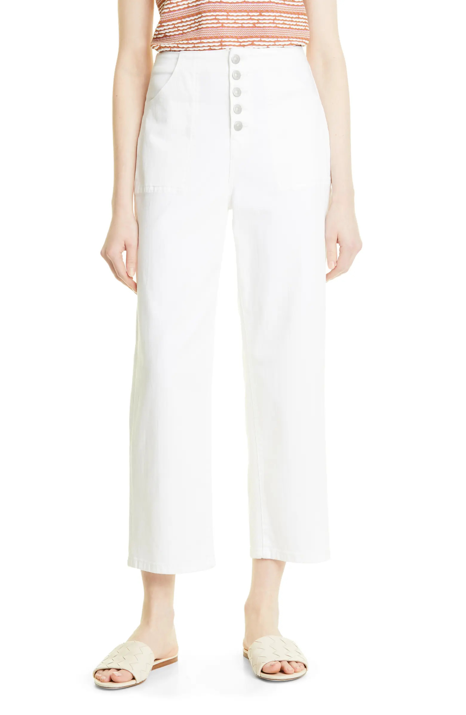 Crosbie High Waist Crop Wide Leg Jeans | Nordstrom