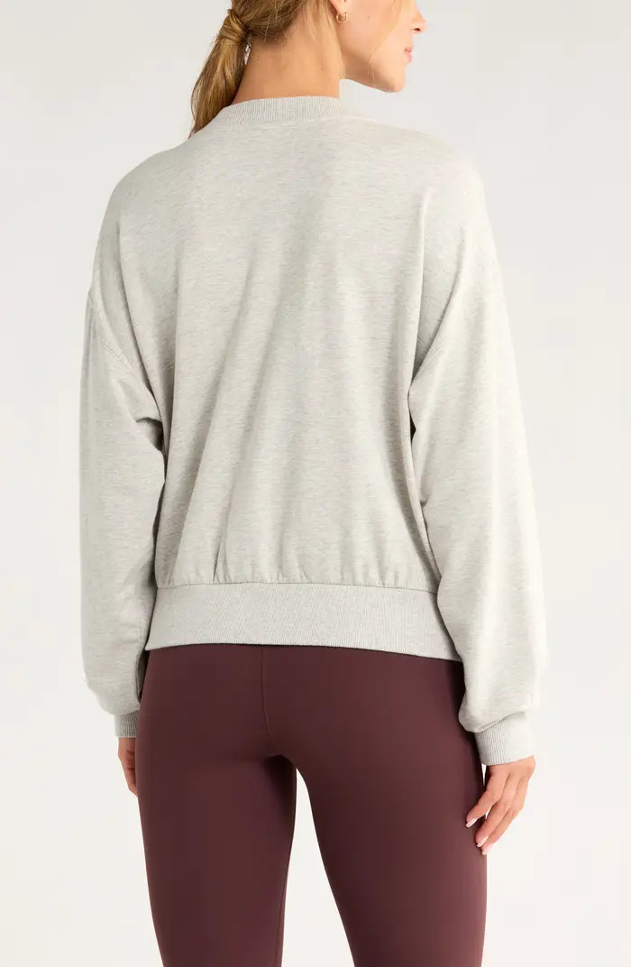 Luxe Terry Pleated Pullover | Nordstrom