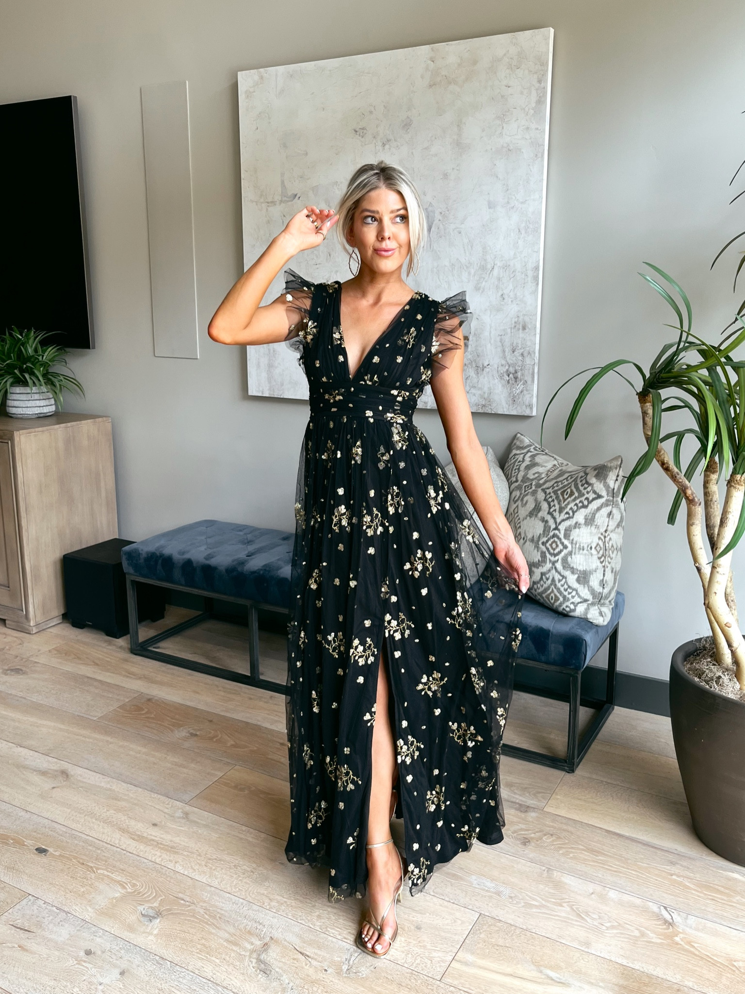 The prettiest black and gold tulle dress for any black tie event, wedding or special night. It’s from Baltic Born. Wearing an XS. Use code WINKANDATWIRL15 

#LTKStyleTip #LTKWedding #LTKFindsUnder100