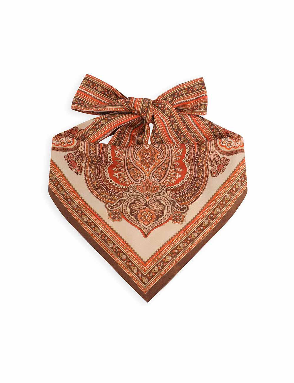 Printed Headscarf - Tangerine Paisley            
        
                    

    
    
    

... | ZIMMERMANN (US, CA, EU, MENA)