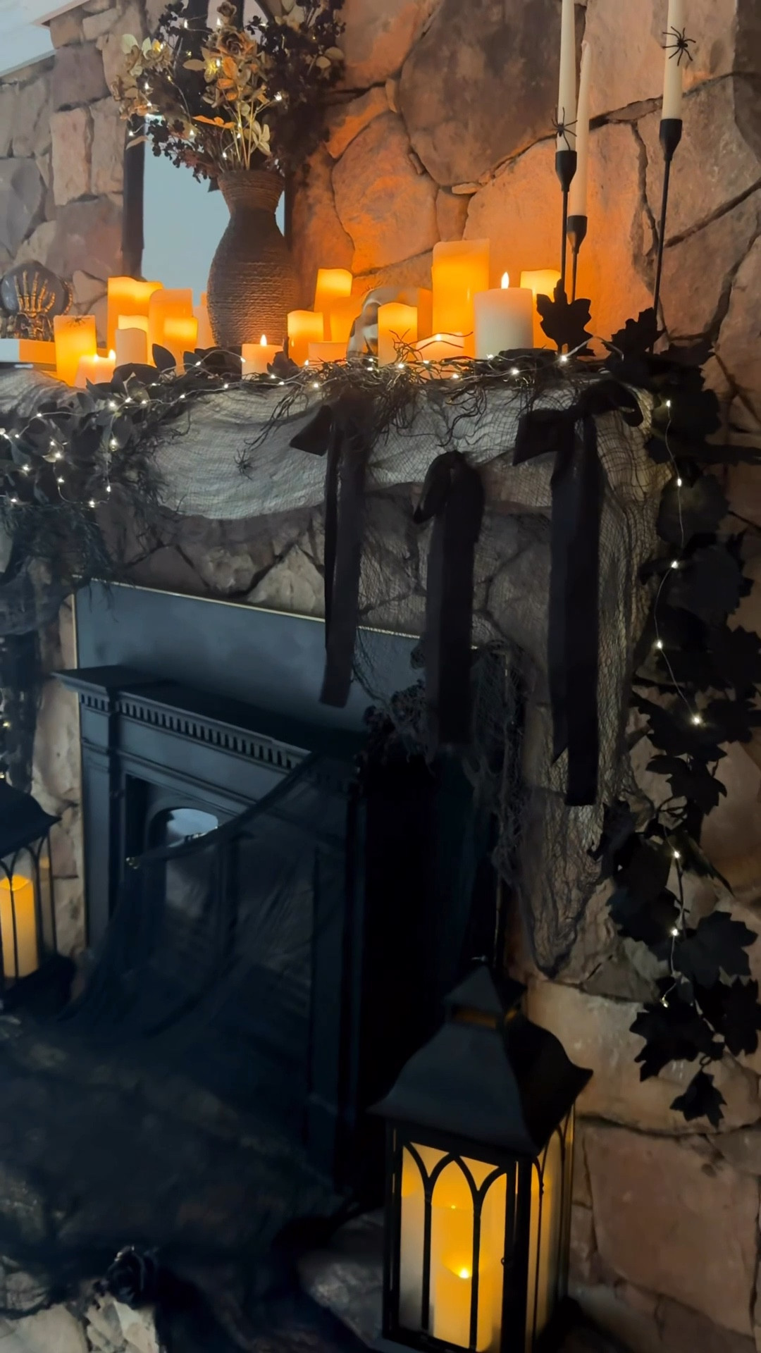 Spooky fireplace mantle decor

#LTKHome #LTKHalloween #LTKSeasonal