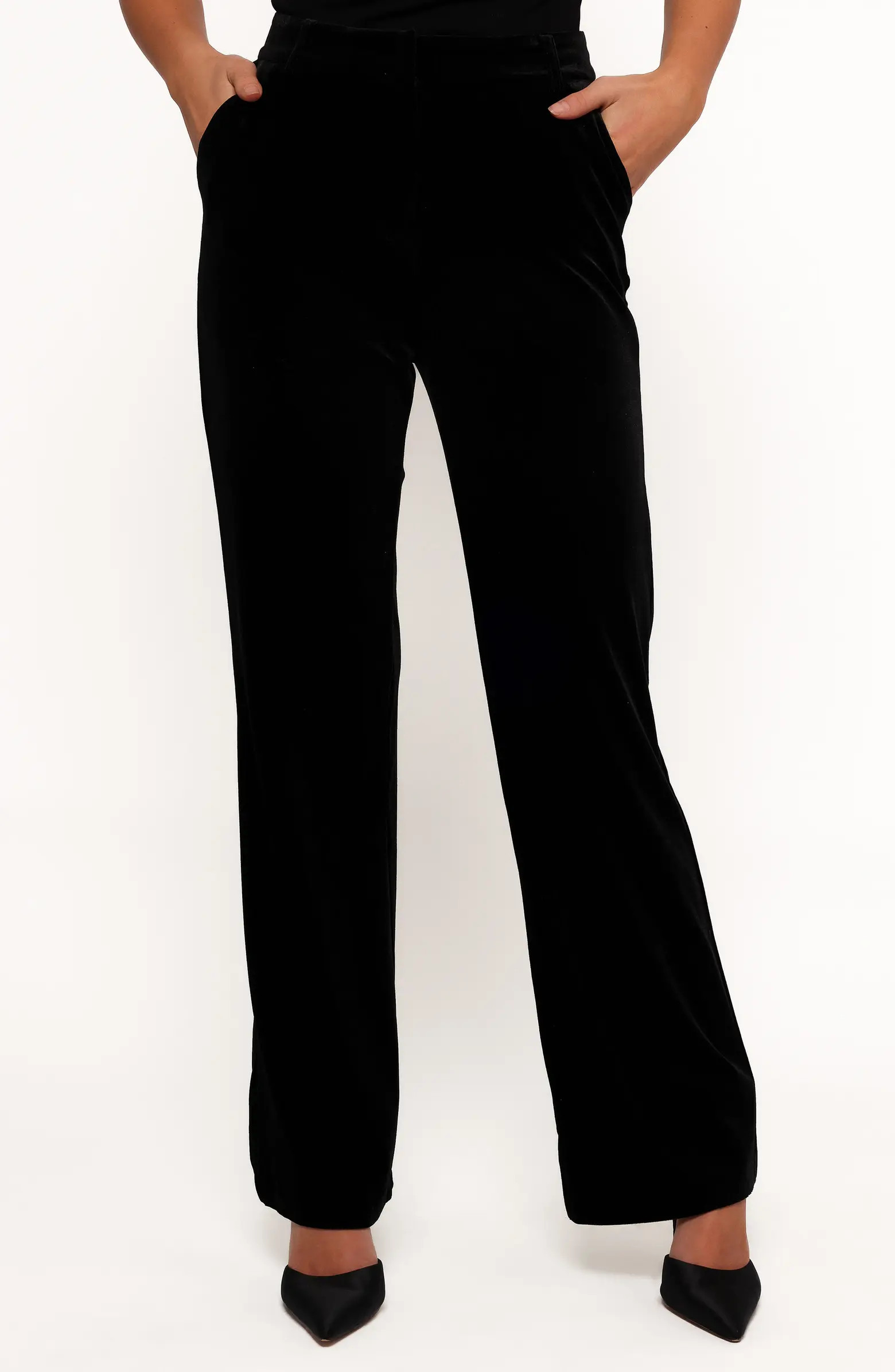 Petal & Pup Darla Velvet Wide Leg Pants | Nordstrom | Nordstrom