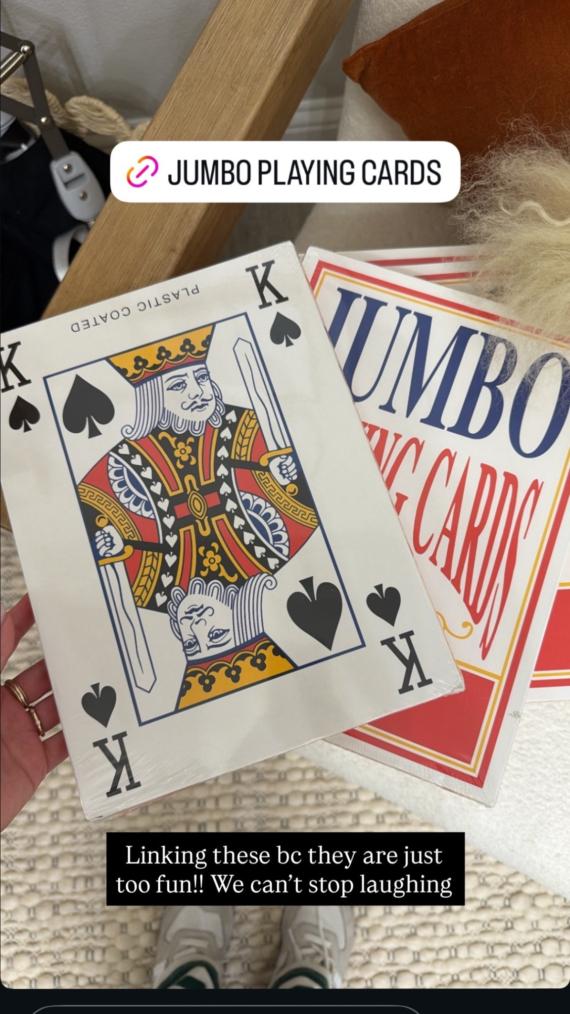 I pranked my friends with these jumbo cards and we couldn’t stop laughing! 

#LTKFindsUnder50 #LTKGiftGuide #LTKHome