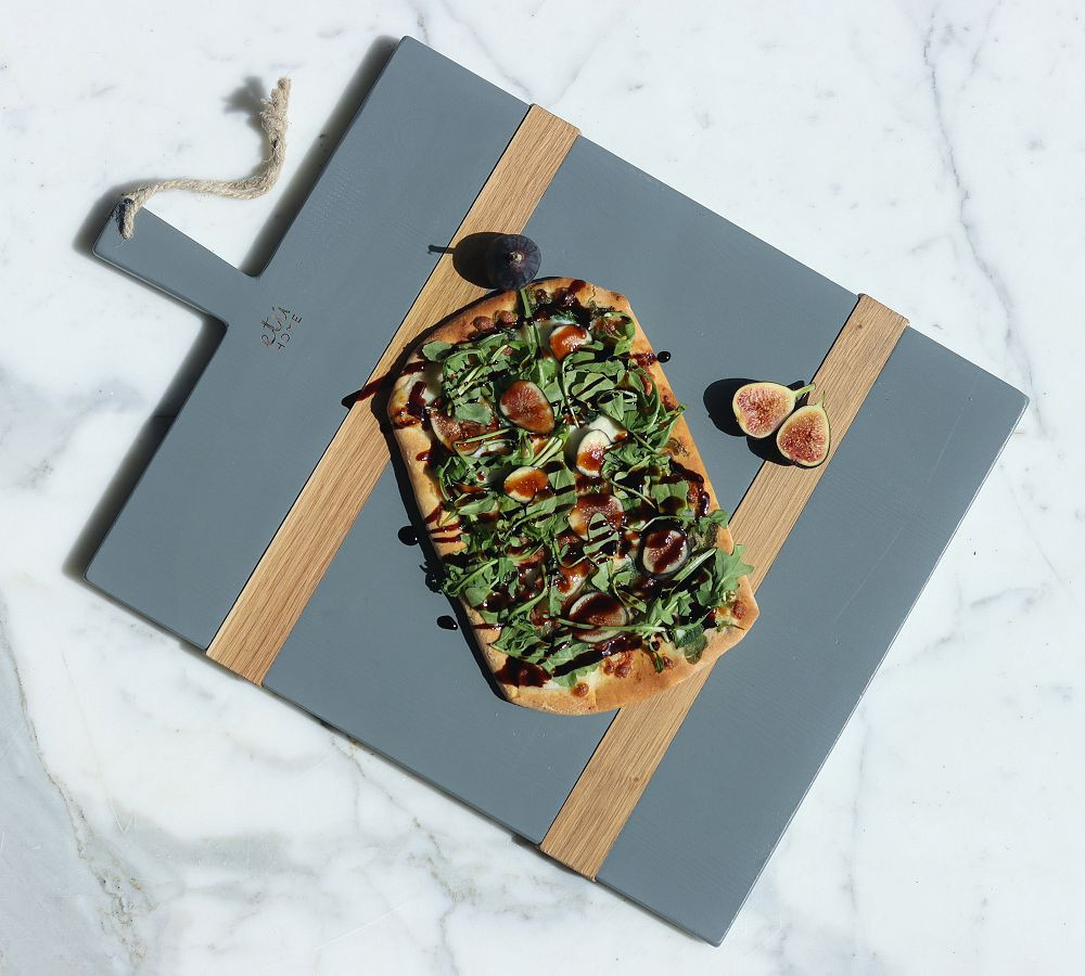 Handcrafted Reclaimed Wood Gray Rectangle Mod Charcuterie Board, Medium | Pottery Barn (US)