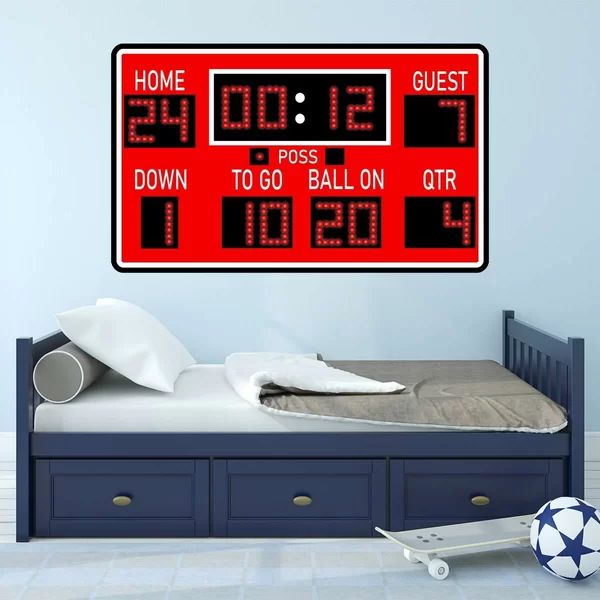 Charleena Football Scoreboard Wall Sticker | Wayfair Professional