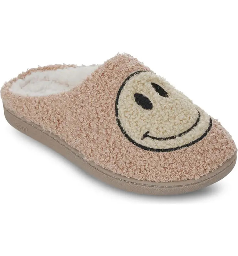 FLOOPI Smiley Faux Shearling Slipper | Nordstromrack | Nordstrom Rack