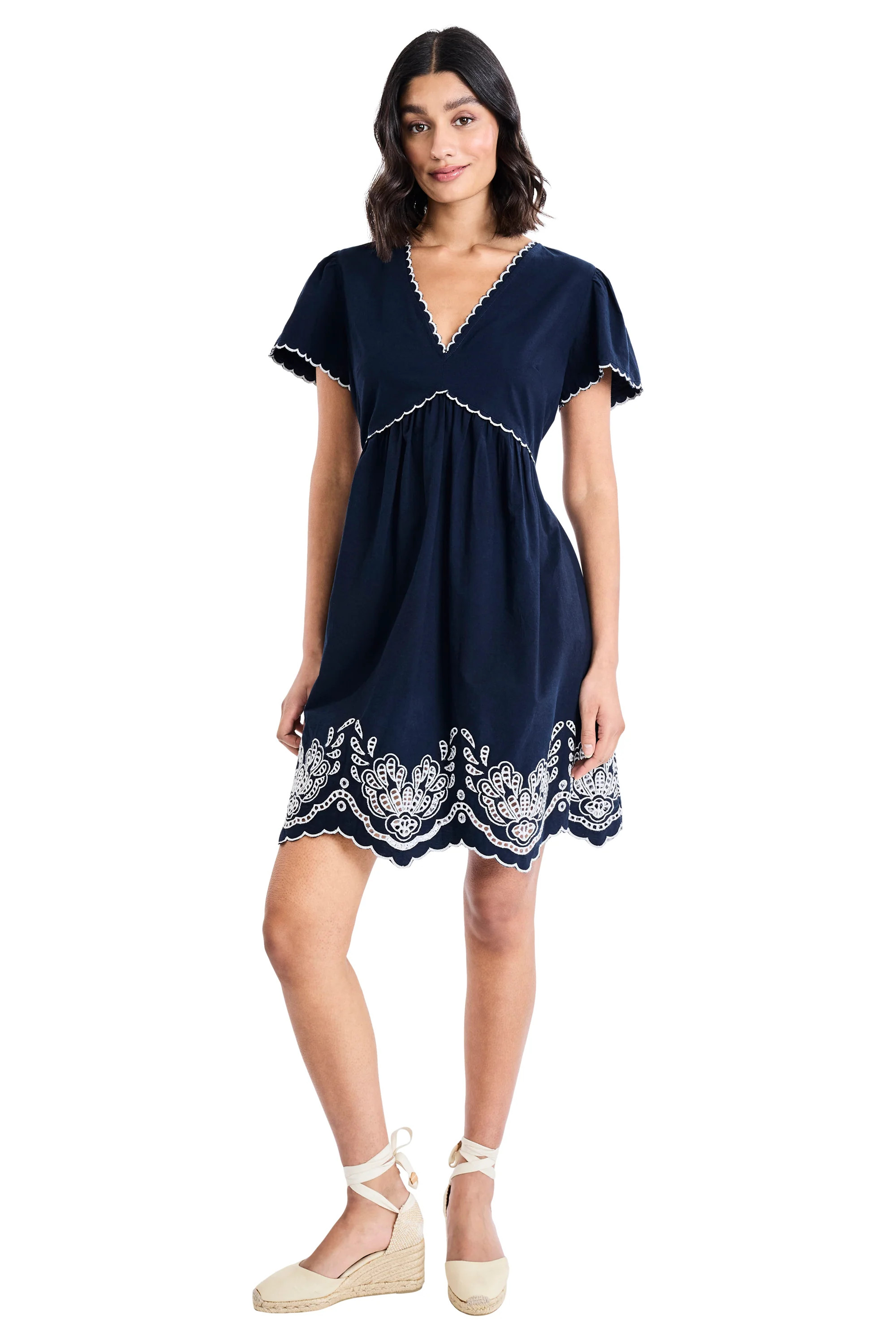 Althea Cotton Embroidered Sundress | Maggy London